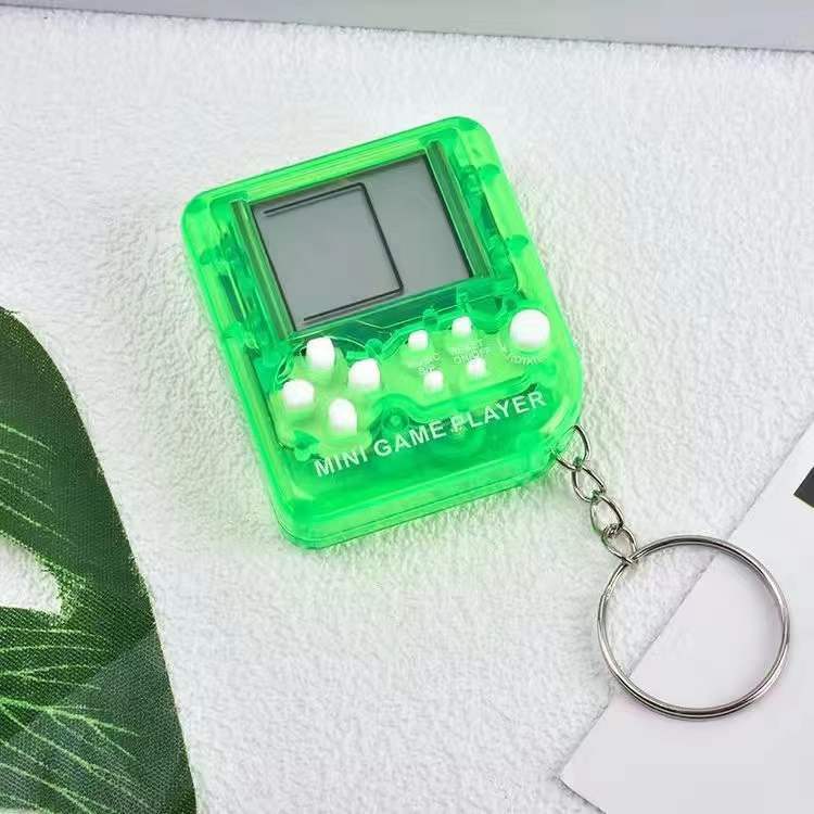 Mini Tetris Game Console Key Chain