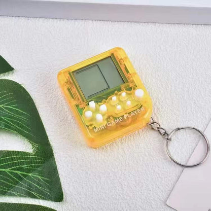 Mini Tetris Game Console Key Chain